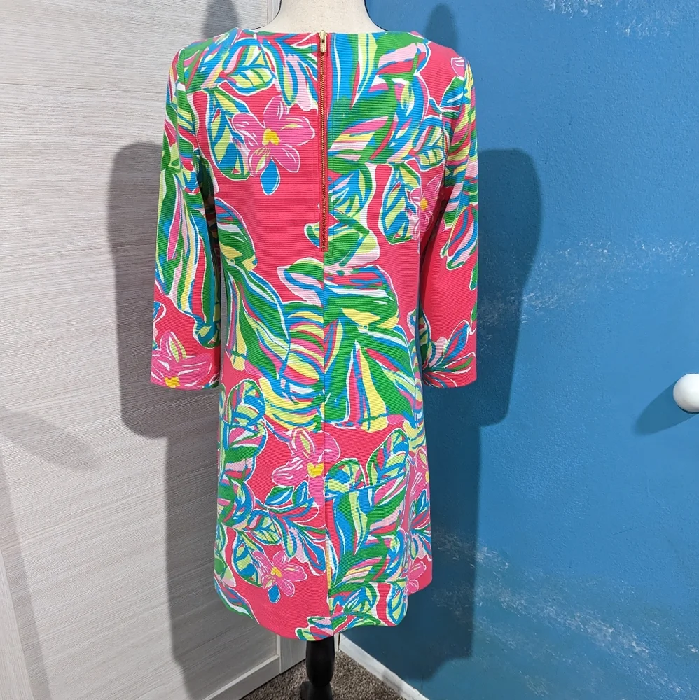 Lilly Pulitzer shift dress with 3/4 sleeve - Picture 5 of 9